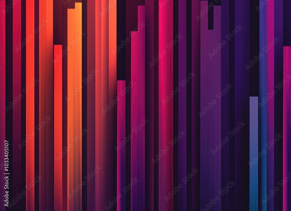 Abstract background with vertical stripes of different colors. Modern colorful gradient vector illustration for design, cover, and banner template
