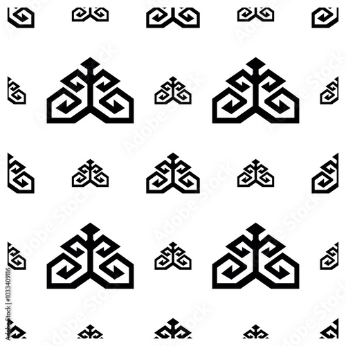 Traditional Turkish carpet and rug patterns. Anatolian motifs symbolizing fertility.