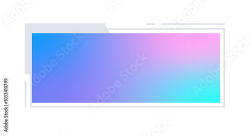 Futuristic element vector illustration. Colorful lower third video overlay.