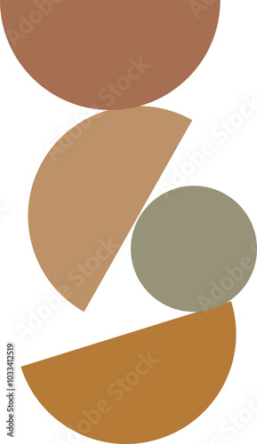 boho shape illustration vector element	