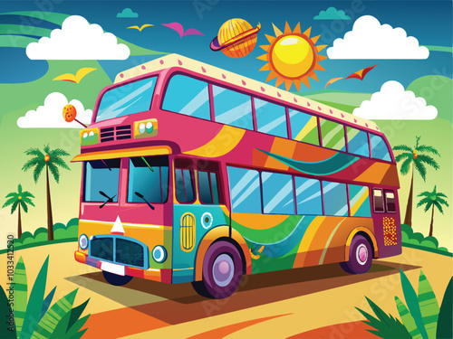 High-Quality Vector of a Classic Red Double-Decker Bus | Free SVG.