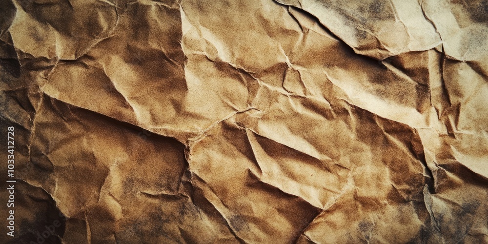 Aged crumpled paper texture. Worn paper background. Aged crumpled paper texture. Worn paper background.