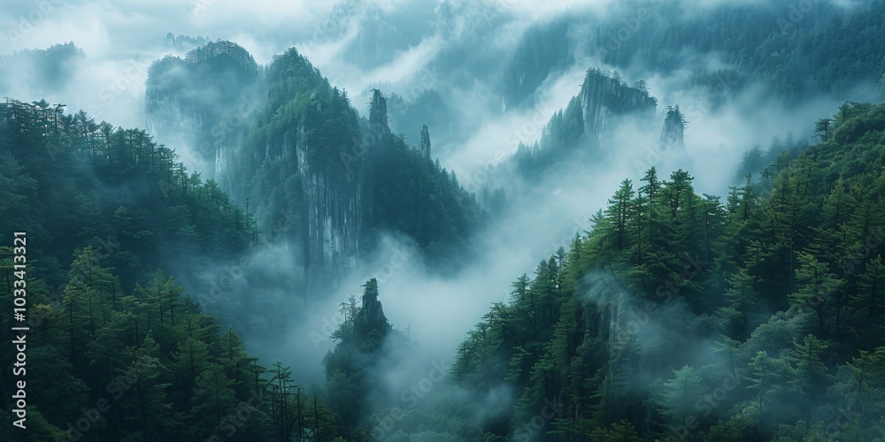 Majestic Huangshan Mountains featuring pristine forests and towering peaks, showcasing the breathtaking beauty of China's natural landscapes. This image captures the essence of nature's grandeur. Majestic Huangshan Mountains featuring pristine forests and towering peaks, showcasing the breathtaking beauty of China's natural landscapes. This image captures the essence of nature's grandeur.