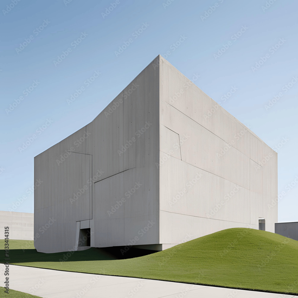 modern building on the field