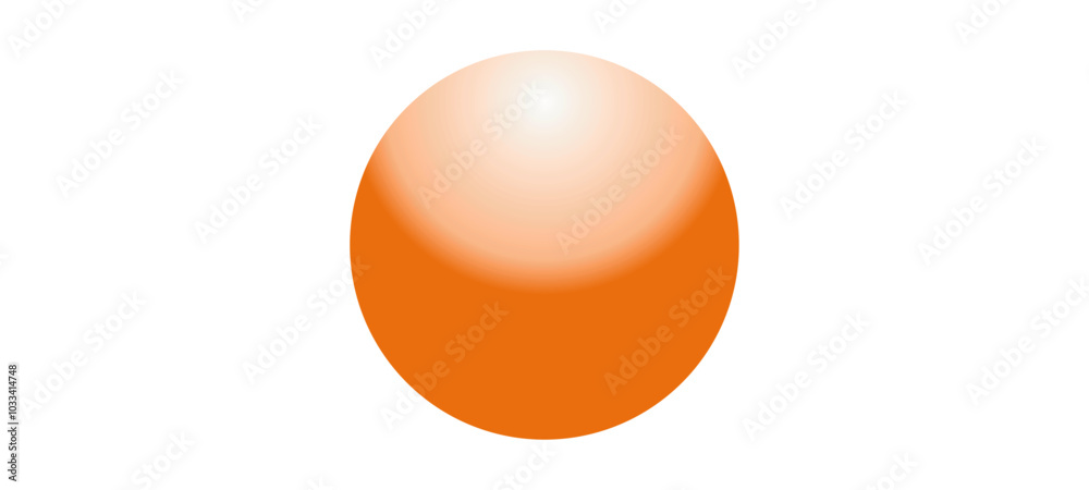 Orange ball Vector Illustration. Orange ball Vector Illustration.
