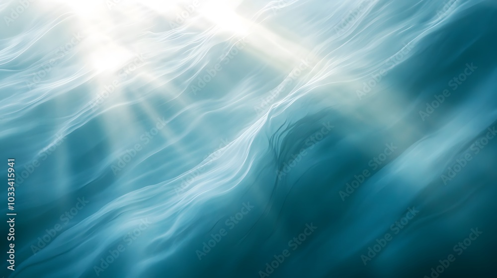 Light rays curving softly through the air creating a gentle fluid motion Light rays curving softly through the air creating a gentle fluid motion