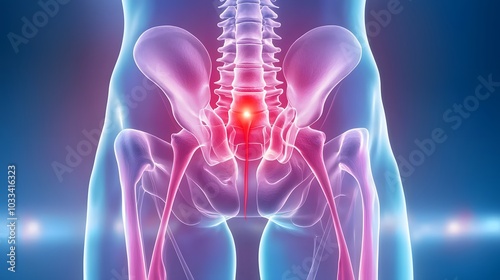 Detailed Anatomical View of the Human Pelvis