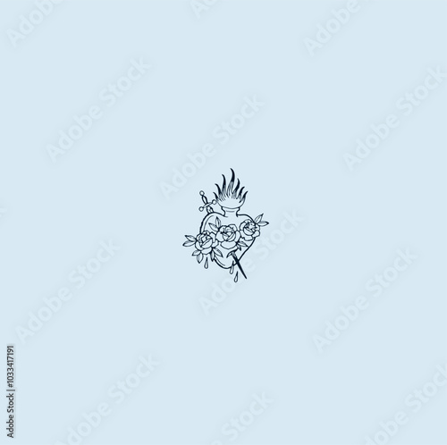 THESE HIGH QUALITY SACRED HEART JESUS VECTOR FOR USING VARIOUS TYPES OF DESIGN WORKS LIKE T-SHIRT, LOGO, TATTOO AND HOME WALL DESIGN