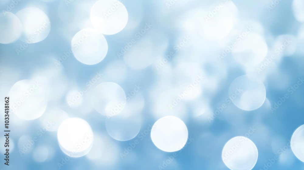 Obraz premium Abstract Blue Bokeh Background