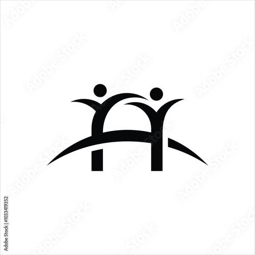 bridge and family logo design inspiration