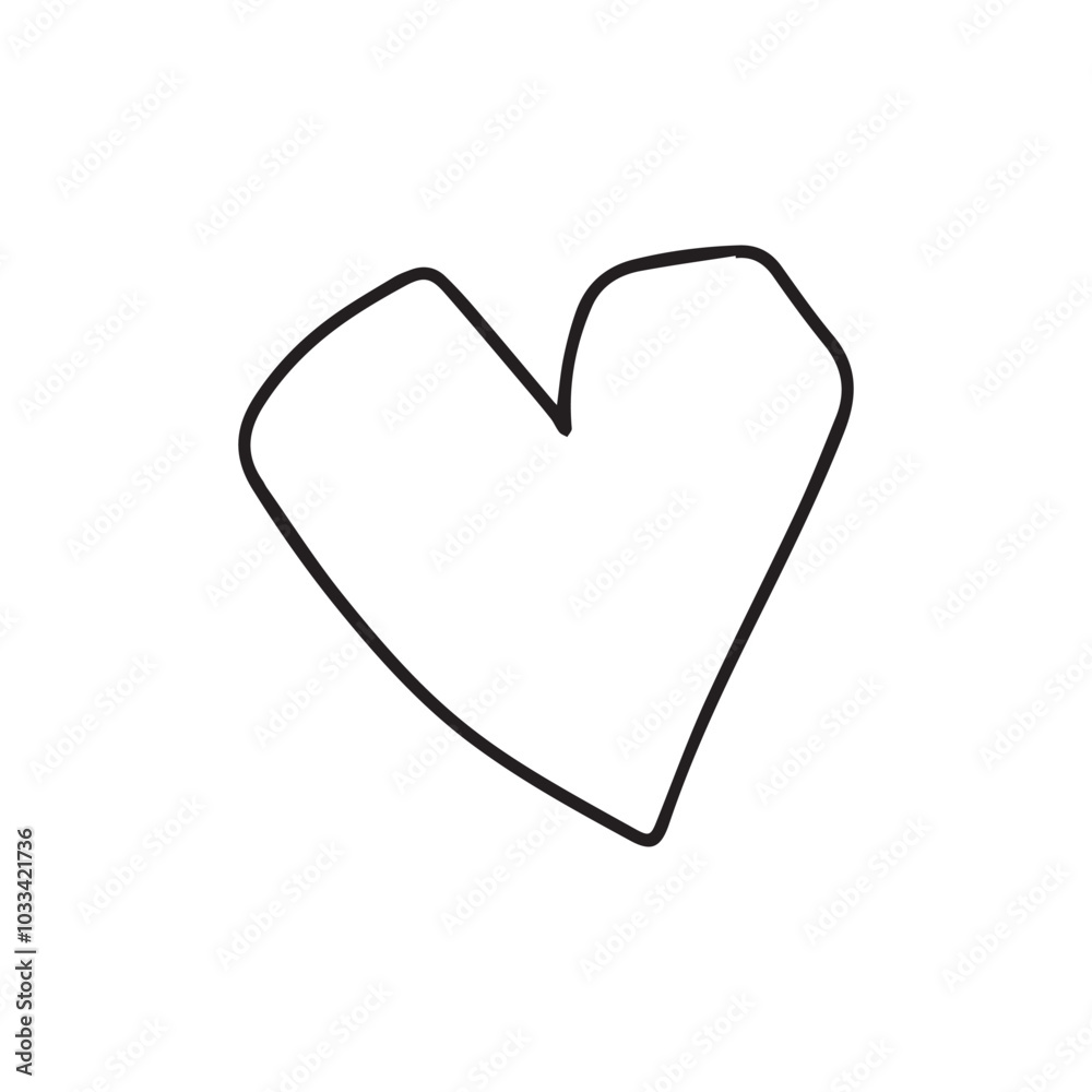 set of popular doodle heart isolated on white background design set of popular doodle heart isolated on white background design