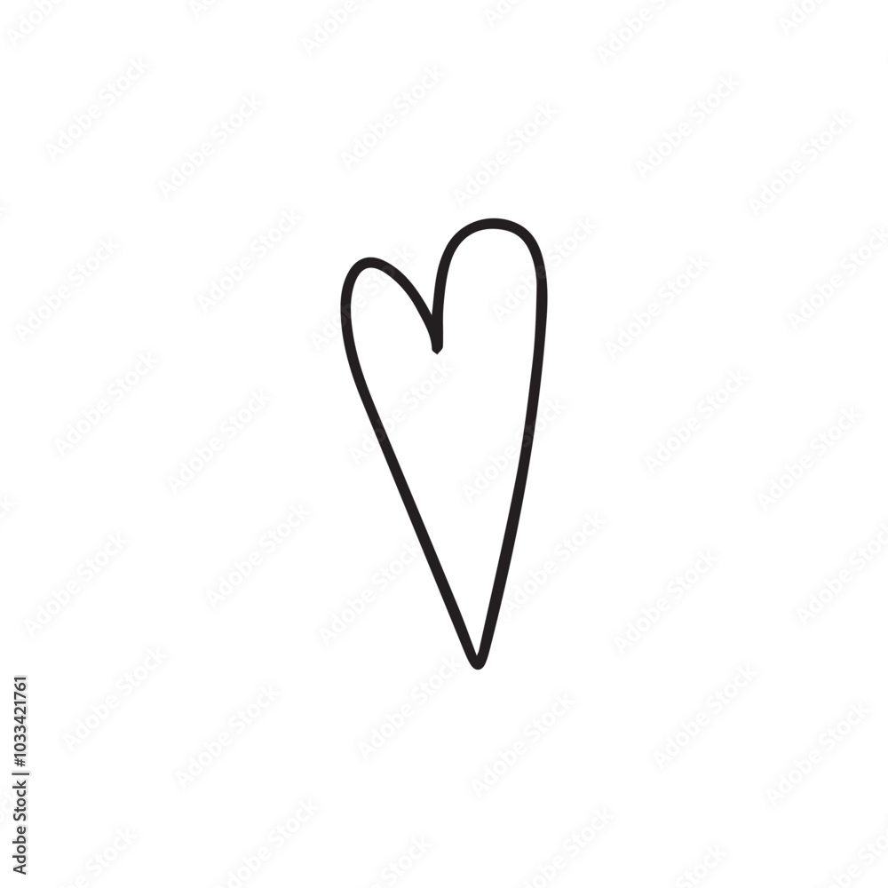 set of popular doodle heart isolated on white background design set of popular doodle heart isolated on white background design