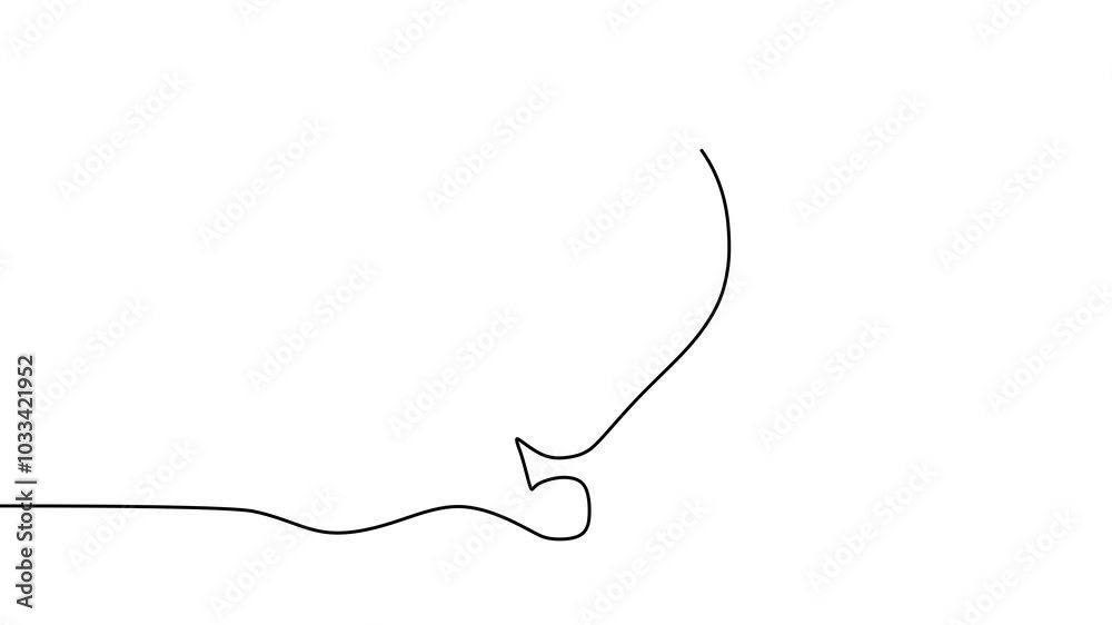 Continuous drawing line art of hot air balloon with black line and white background. One line Continuous drawing line art of hot air balloon with black line and white background. One line