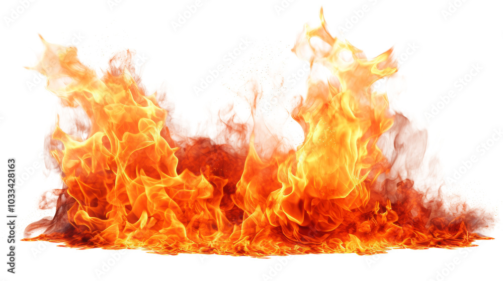 hot fire isolated on white hot fire isolated on white