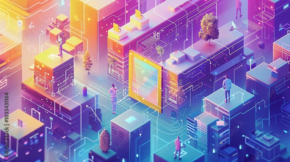 An illustration of a male businessman in a diverse office environment, showcasing a vibrant workplace filled with professionals. This image highlights the essence of collaboration and inclusivity in t An illustration of a male businessman in a diverse office environment, showcasing a vibrant workplace filled with professionals. This image highlights the essence of collaboration and inclusivity in t