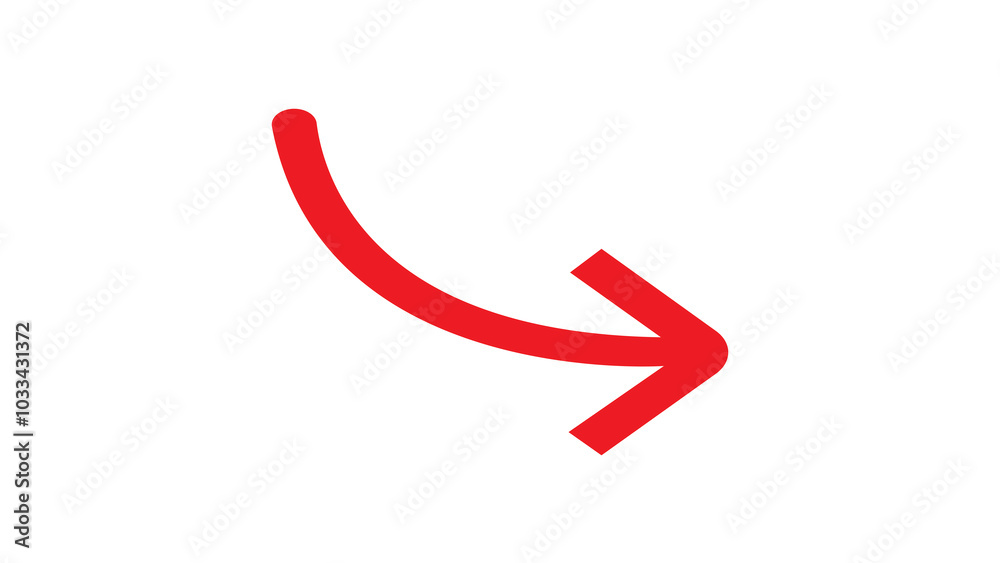 red arrow isolated on white red arrow isolated on white