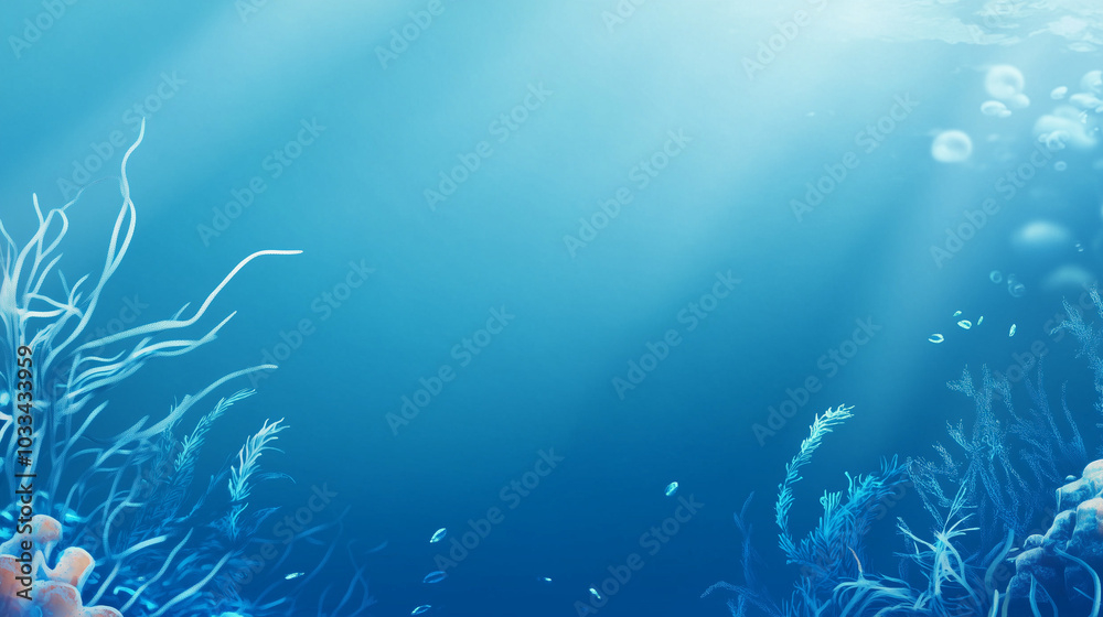 Tranquil Underwater Scene with Coral Reefs Tranquil Underwater Scene with Coral Reefs