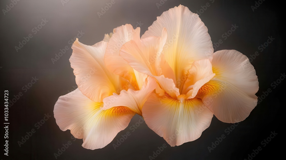 This image captures a close-up view of peach flowers in full bloom, showcasing their delicate petals with a soft, light background enhancing their elegance. This image captures a close-up view of peach flowers in full bloom, showcasing their delicate petals with a soft, light background enhancing their elegance.