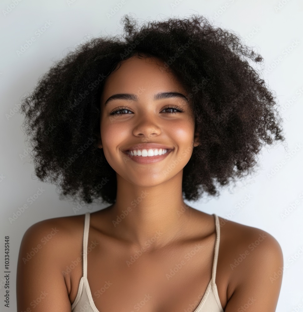a Black African woman with natural, curly hair and a broad smile. This image emphasizes her poised demeanor and confidence, perfect for business or branding purposes. a Black African woman with natural, curly hair and a broad smile. This image emphasizes her poised demeanor and confidence, perfect for business or branding purposes.