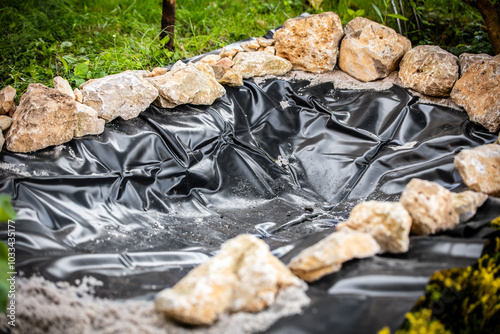 special liner for a pond in the garden