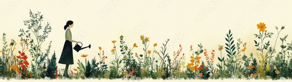 Minimalist Stick Line Art Illustration of a Nature Scene for Modern Decor and Design Projects Minimalist Stick Line Art Illustration of a Nature Scene for Modern Decor and Design Projects
