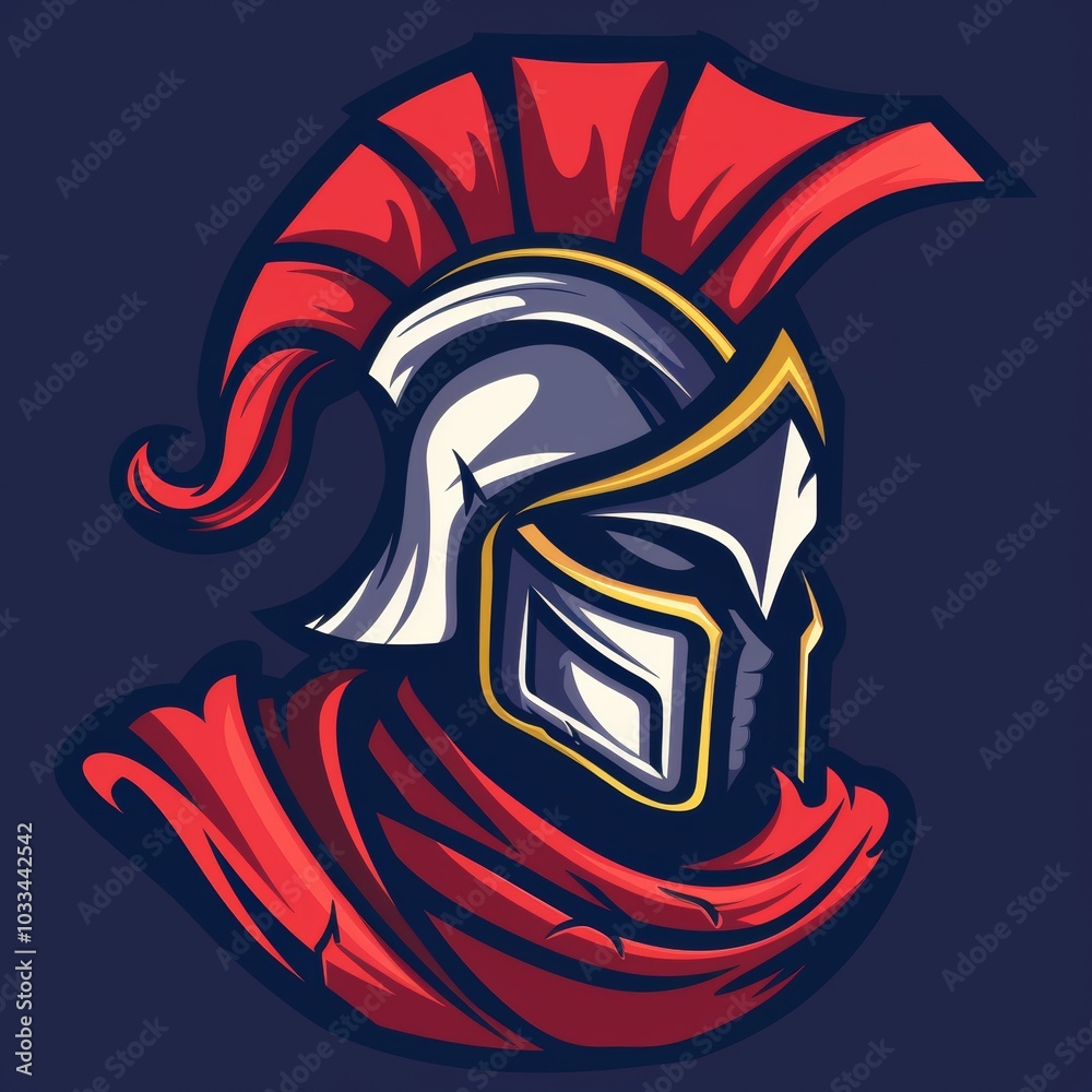 Gladiator Spartan Mascot Logo Design Gladiator Spartan Mascot Logo Design