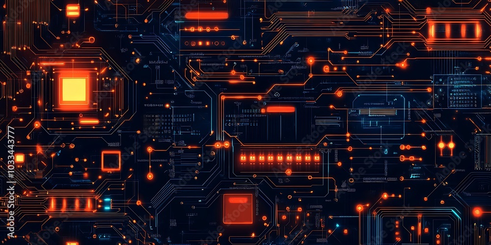 AI artificial intelligence technology microchip background AI artificial intelligence technology microchip background