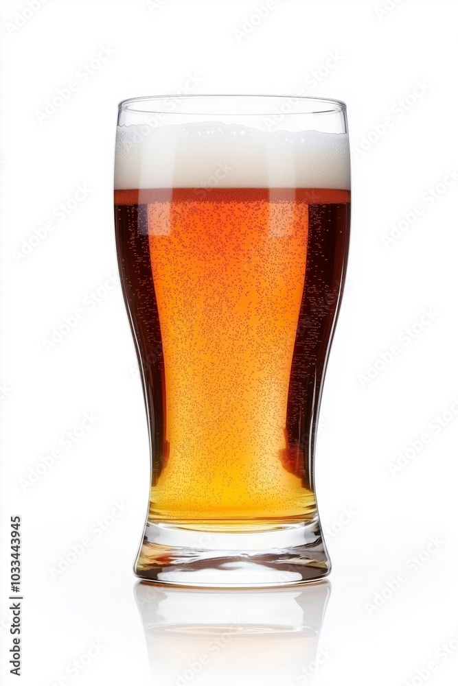 glass of beer isolated on white background glass of beer isolated on white background