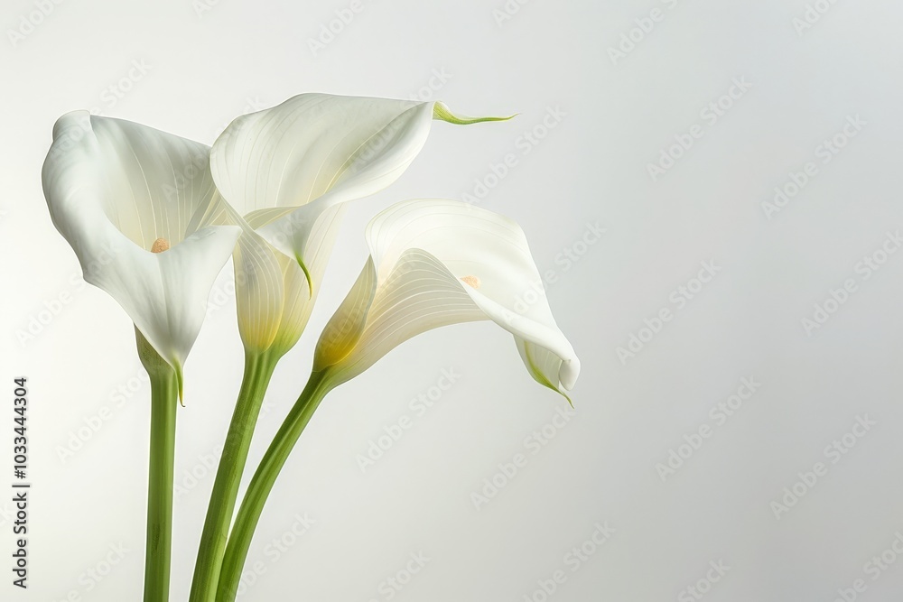 Fototapeta premium Elegant White Calla Lilies