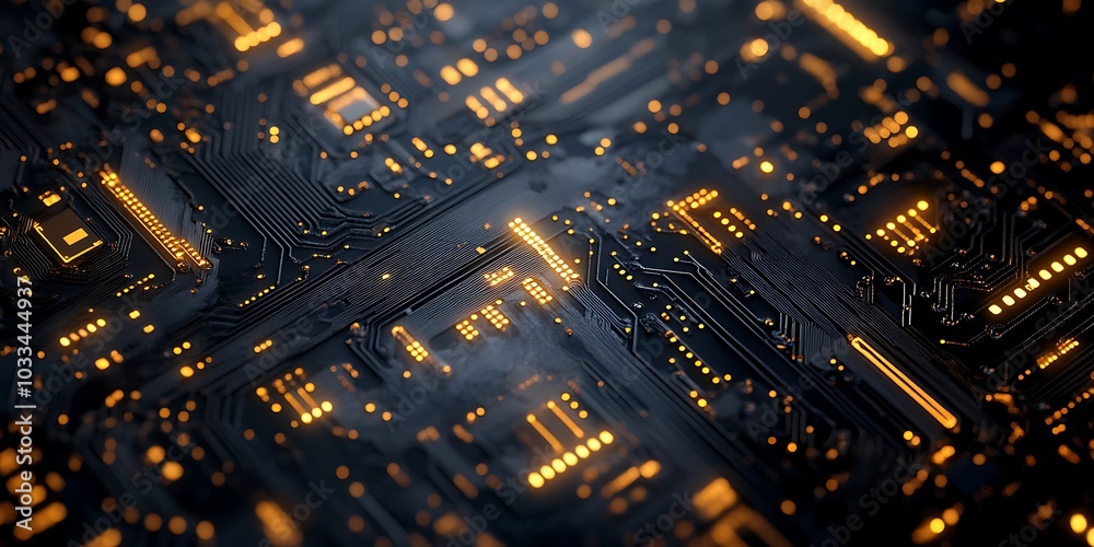 AI artificial intelligence technology microchip background AI artificial intelligence technology microchip background