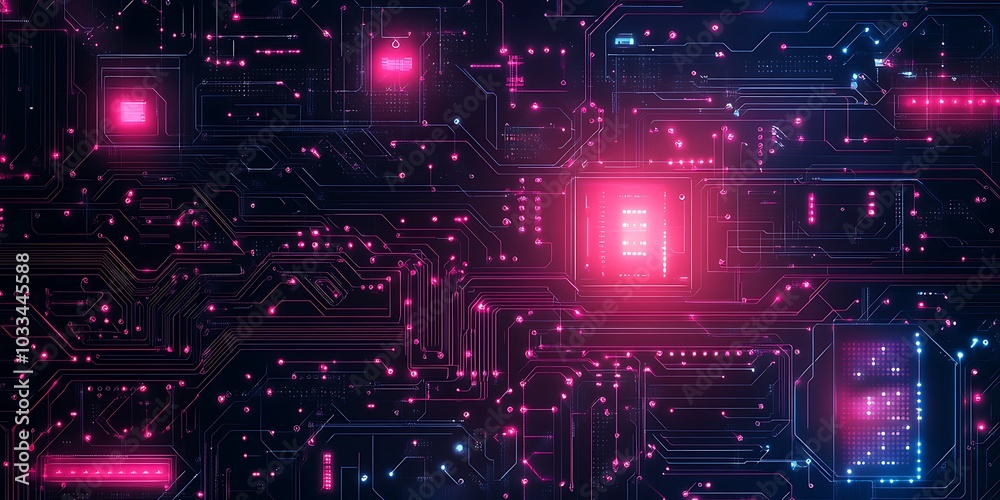 Obraz premium AI artificial intelligence technology microchip background
