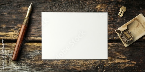 Blank postcard for typography photo