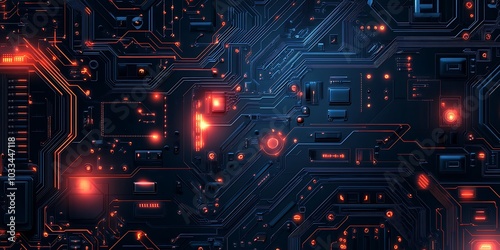 Digital Electrical Board Background