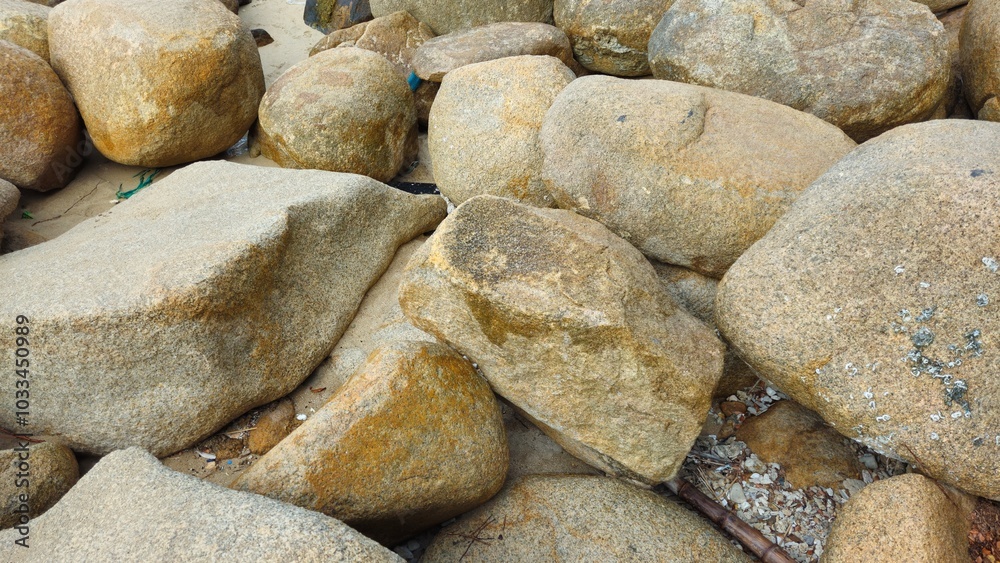 Close up of Hon Chong cape rock garden by the sea at Nha Trang city, Vietnam. Close up of Hon Chong cape rock garden by the sea at Nha Trang city, Vietnam.