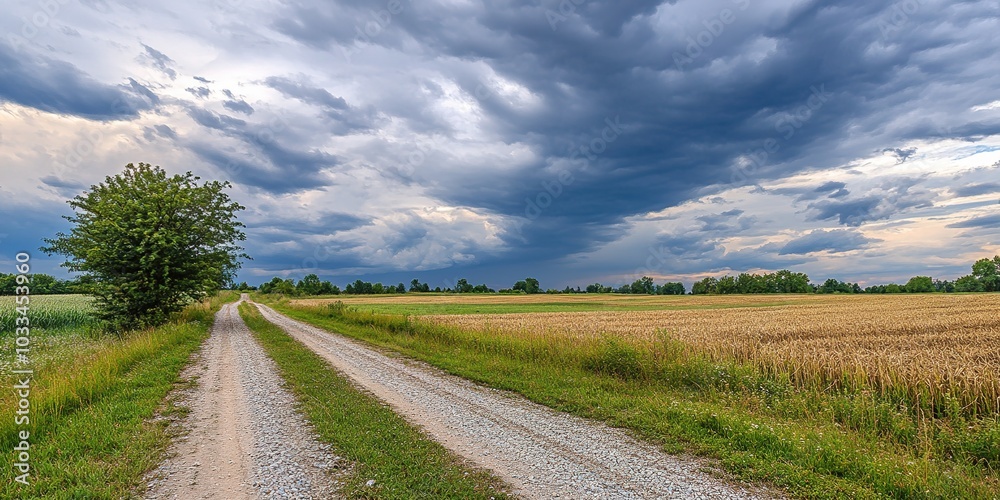  Creative Abstract Design Featuring a Textured Gravel Path in a Field, Capturing the Essence of Nature and Tranquility, Perfectly Composed for High-Quality Advertising and Marketing as an 8K AI Wallpa