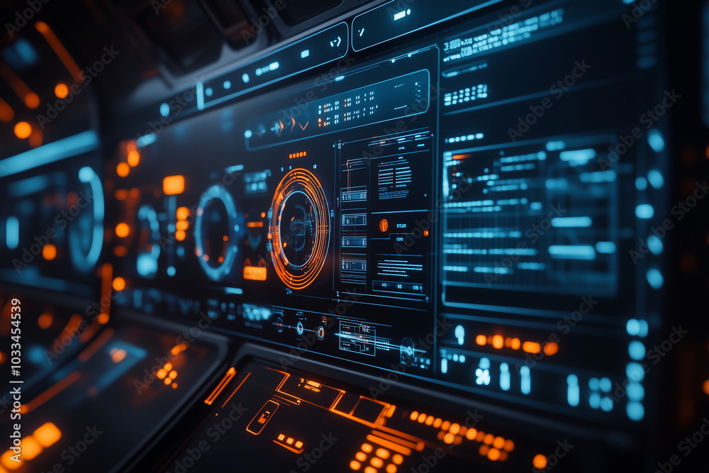 Futuristic Graphic Interface Design: Abstract Shapes and Dynamic Elements Futuristic Graphic Interface Design: Abstract Shapes and Dynamic Elements