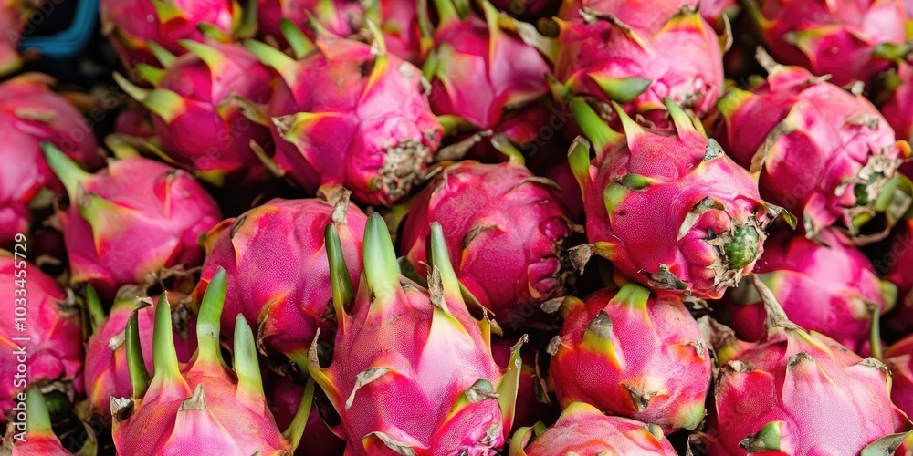 Remarkable Red Peel and Flesh Dragon Fruits, also known as Pink Pitaya or Strawberry Pear. Remarkable Red Peel and Flesh Dragon Fruits, also known as Pink Pitaya or Strawberry Pear.