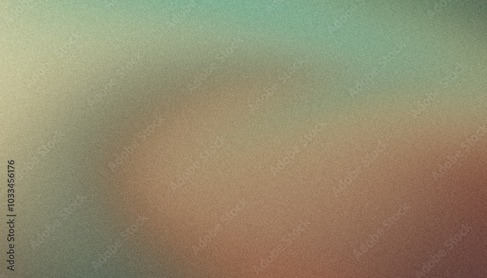 Grainy gradient background fading from teal green to beige brown Grainy gradient background fading from teal green to beige brown
