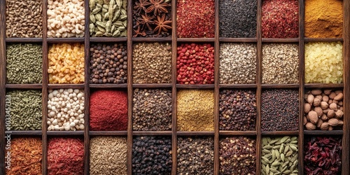 collection of spices spices backdrop