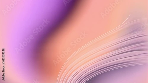 Abstract colorful wavy smooth wall animation. Multicolored fluid pattern concept. Macro purple blue wave reflective surface. photo