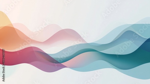 Abstract Colorful Waves Background - Modern Design