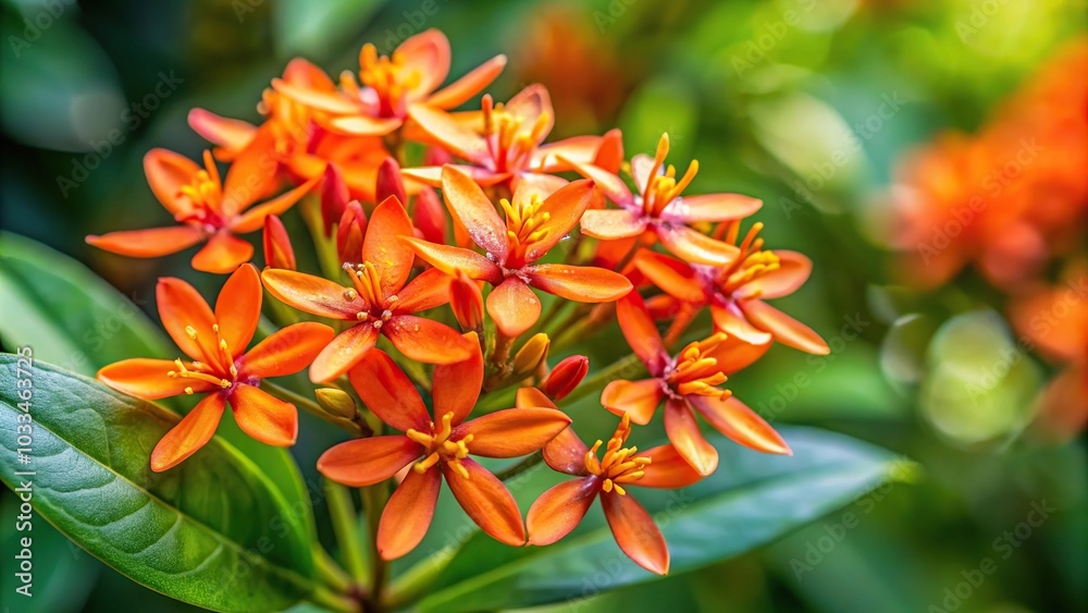 close-up of belamcanda chinensis brojo latitude jamaka flowers blooming