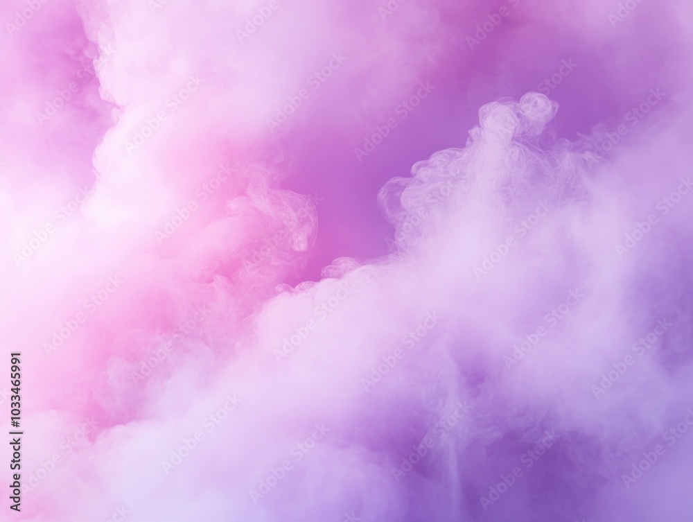 Naklejka premium Euphoric Smoke Clouds in Vibrant Purple