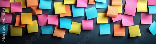 Colorful Minimalist Sticky Note Layout