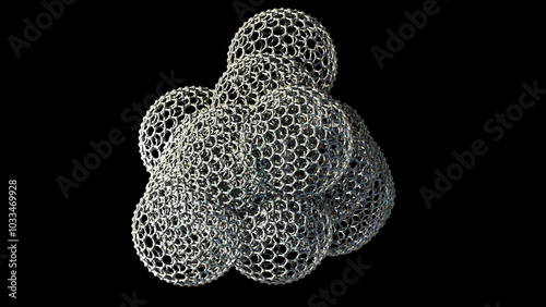 Graphene mesosponge, illustration
