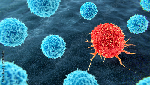 Tumour infiltrating lymphocyte therapy, illustration photo