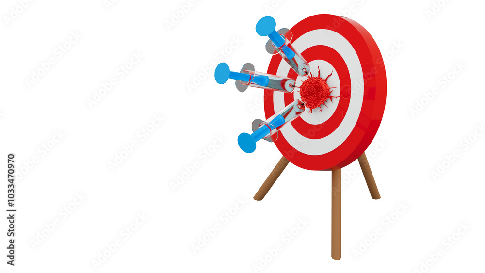 Drug research and discovery, conceptual illustration