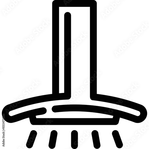 Simple vector icon kitchen hood