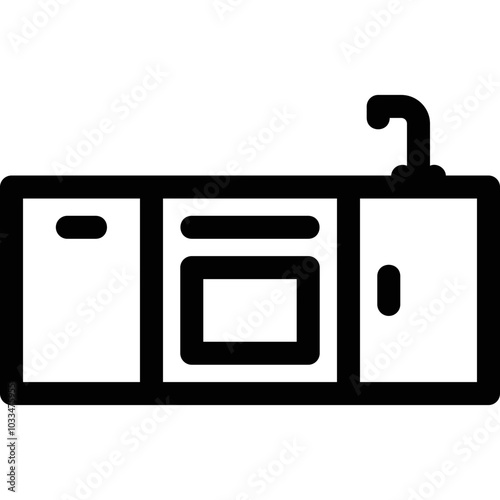Simple vector icon kitchen