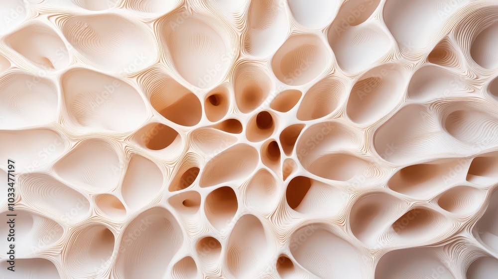 Soft Organic 3D Forms in Symmetrical Arrangement: A Modern Minimalism Perspective Soft Organic 3D Forms in Symmetrical Arrangement: A Modern Minimalism Perspective
